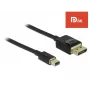 DeLOCK - DisplayPort-Kabel - DisplayPort (M) auf Mini DisplayPort (M) - 2 m - Schwarz - 8K-Unterstützung