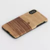 Schutzhülle MAN&WOOD für iPhone X/XS – Terra Schwarz, schützende Rückseite