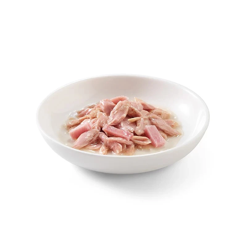 SCHESIR Thunfisch mit Schinken in Brühe - Nassfutter für Katzen - 140g