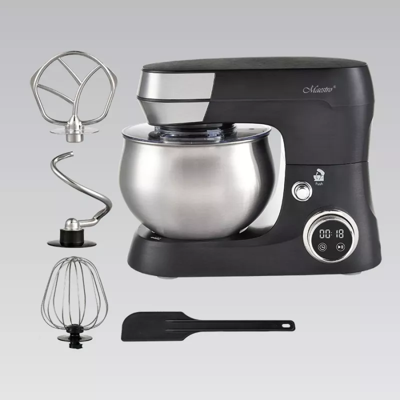 Feel-Maestro MR-558 Planetenrührwerk mit 5 l Schüssel, 2000 W Schwarz