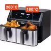 IDEAL fettfreie Fritteuse, doppelt horizontal 9L, 8 Funktionen - einschließlich Lebensmitteltrocknung
