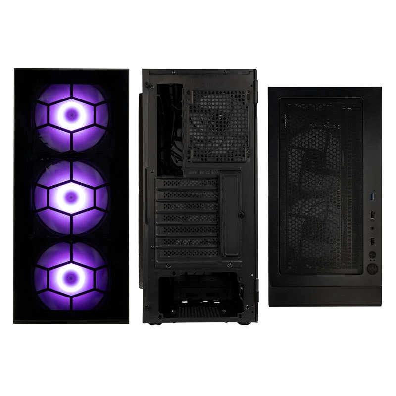 Kolink Observatory HF Plus Glass ARGB Midi-Tower - schwarz
