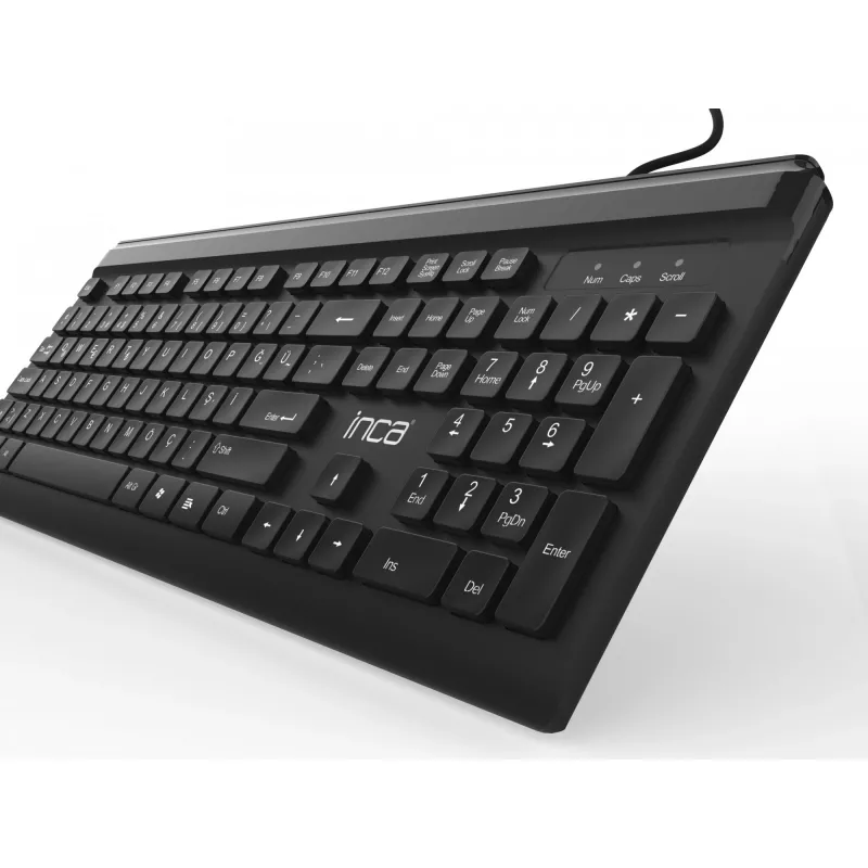 Inca IMK-377 Tastatur Maus enthalten Office USB Türkisch Schwarz