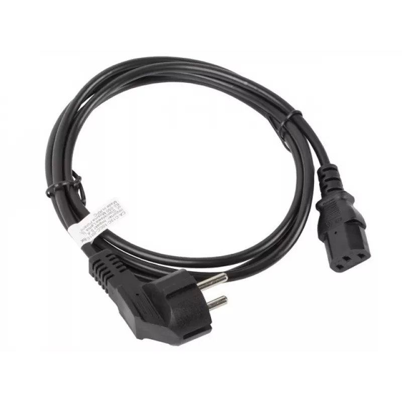 Lanberg CA-C13C-10CC-0018-BK Stromkabel Schwarz 1,8 m C13-Kupplung CEE7/7 (CA-C13C-10CC-0018-BK)