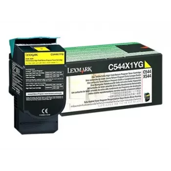 Lexmark - Tonerpatrone - Besonders hohe Ergiebigkeit - 1 x Gelb - 4000 Seiten - LRP / LCCP (0C544X1YG)