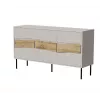 Kommode Cama Meble INSERTO 3D 143,5×40×80 cm — Kaschmir-Finish mit LED