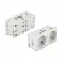 Wandsteckdose DELOCK 81325 CEE 7/3, 250 V, 16 A, weiß, ABS, 45×90×40 mm (5 Stück)