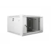 Lanberg Wandmontage-Schrankgehäuse 19 inch 6U 600x600mm grau (Glastür)