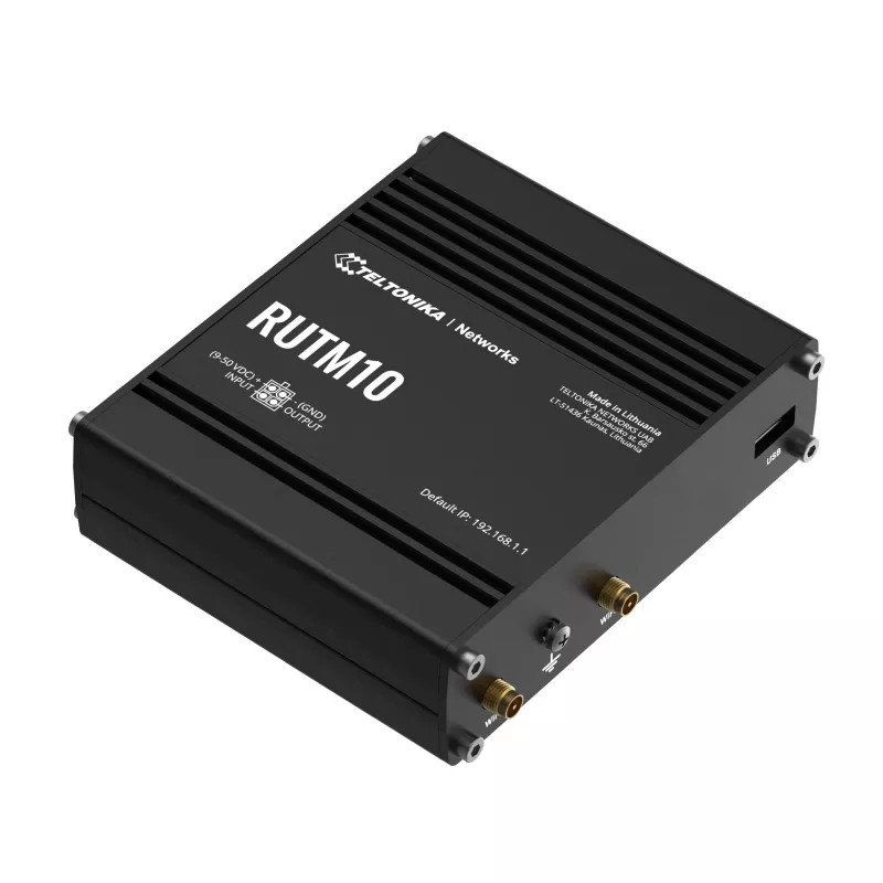Teltonika RUTM10 Wireless Router Gigabit Ethernet Dual-Band (2,4 GHz / 5 GHz) Schwarz
