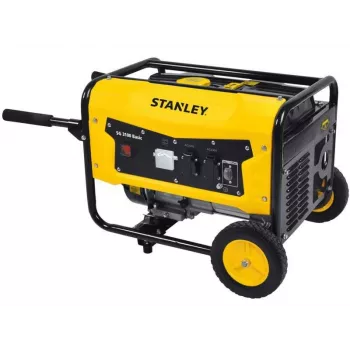 Tragbarer Benzin-Stromgenerator STANLEY SG3100 — 2600 W Nennleistung, 3100 W max., OHV 1‑Zylinder 212 cm³, 15 L Kraftstofftank, 230 V Steckdosen
