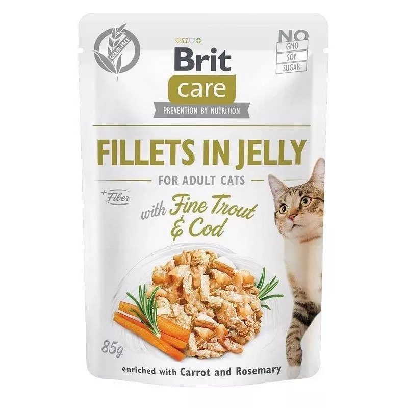 Nassfutterbeutel für Katzen Brit Care FJ Flavour Box in Gelee 12 x 85 g