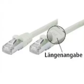 Tecline exertis Connect - Patchkabel - RJ-45 (M) zu RJ-45 (M) - 2 m - SFTP - CAT 5e - geschirmt, rastnasenfrei - Grau (70802)