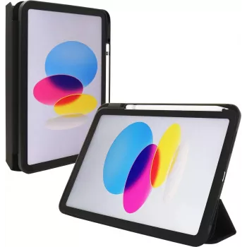 Folio Case jt berlin für Apple iPad 10.9 (2022) — Schwarz Transparent