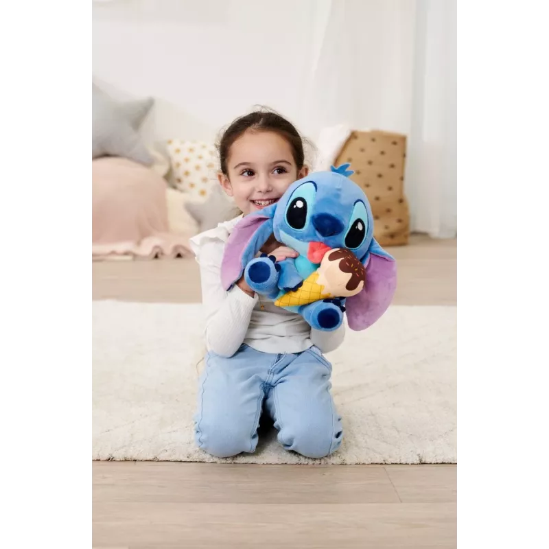 Plüschtier SIMBA Mascot Stitch Eiscreme 25 cm, Originale weiche Charakterfigur