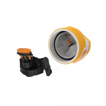 Wiederverwendbare vakuumisolierte Wasserflasche Kambukka Elton 750 ml, Tritan, verschließbarer Deckel, Orange