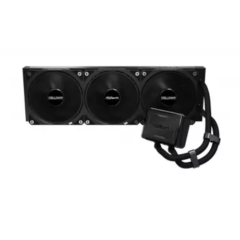 Flüssig-CPU-Kühler ASROCK Challenger Pure 360 Schwarz — 360-mm-Radiator, geschlossener AIO