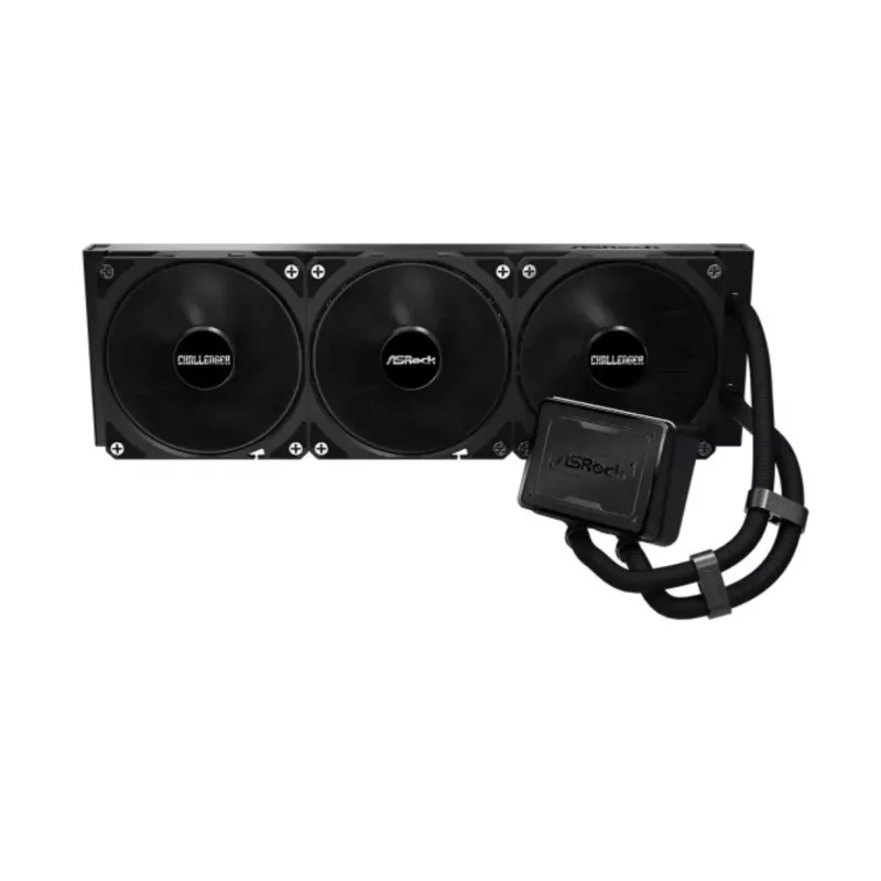 Flüssig-CPU-Kühler ASROCK Challenger Pure 360 Schwarz — 360-mm-Radiator, geschlossener AIO