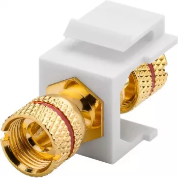 Goobay 79484 - Flach - Rot - Weiß - Banane - Buchse - Gold - Kunststoff (79484)