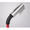 USB-auf-Lightning-Kabel Aukey CB-AL01 Rot – Nylongeflecht, Lightning-Stecker für Apple-Geräte