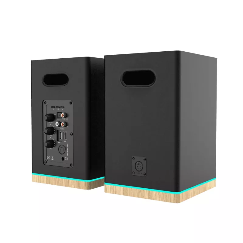 Regallautsprecher Teac BS-60BK LED Schwarz – Bluetooth, 2×90W, RCA, USB, Optisch, Bassreflex, Fernbedienung