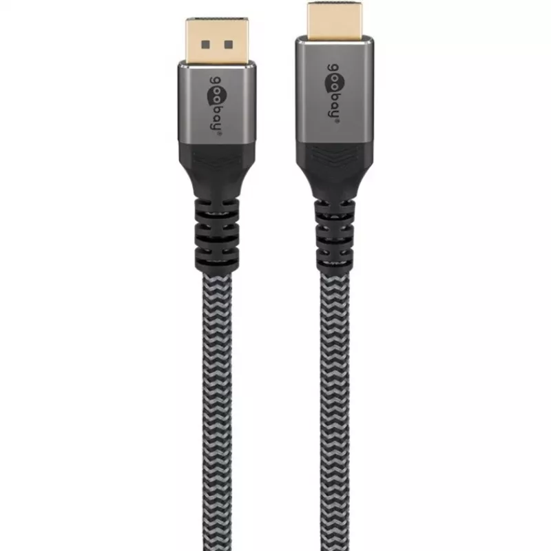 Goobay 65271 Video-Kabel-Adapter 5 m DisplayPort HDMI Grau (65271)