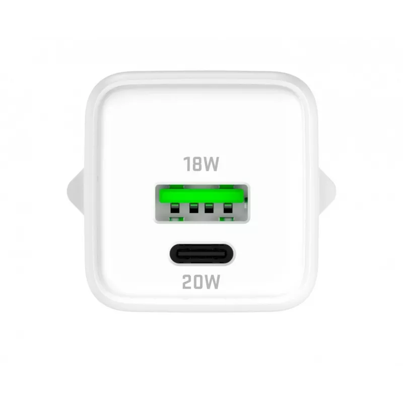 USB-C/A-Netzladegerät YENKEE YAC G38 20W 3A Power Delivery (USB‑C und USB‑A)