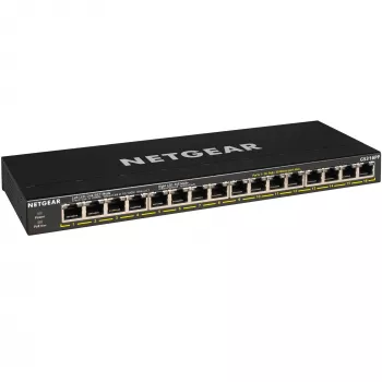 NETGEAR GS316PP Unmanaged Gigabit Ethernet (10/100/1000) Power over Ethernet (PoE) Schwarz