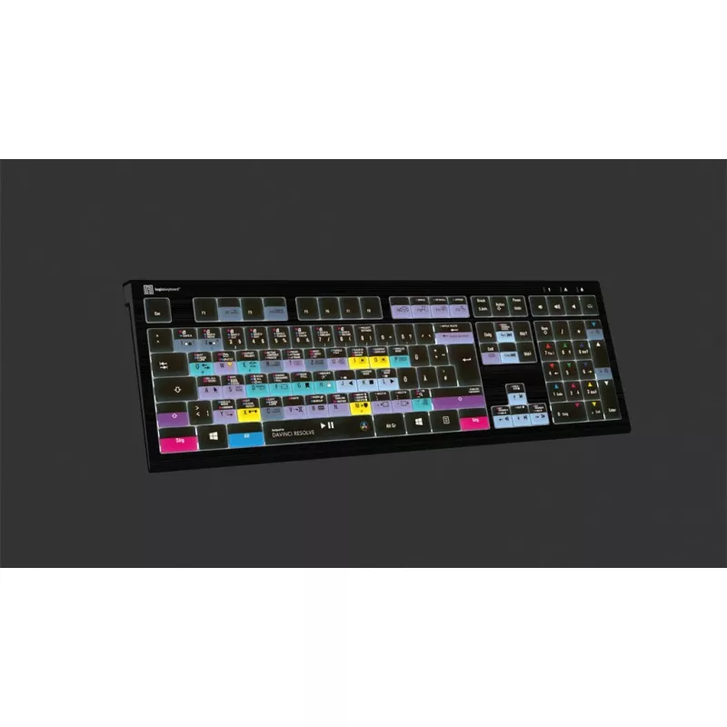 Logickeyboard ASTRA 2 Tastatur USB QWERTZ Englisch Schwarz Full-size 108 Tasten