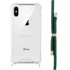 Telefon-Halskettenhülle Lookabe für iPhone X / Xs — Gold mit grünem Band