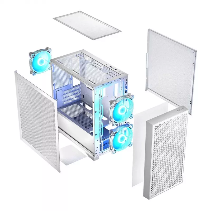 Logic DART PRO ARGB MINI USB-C PC-Gehäuse Weiß