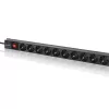 Qoltec Aluminium-PDU für RACK | 16A | 16 x Schuko | Vertikal | 1,8 m