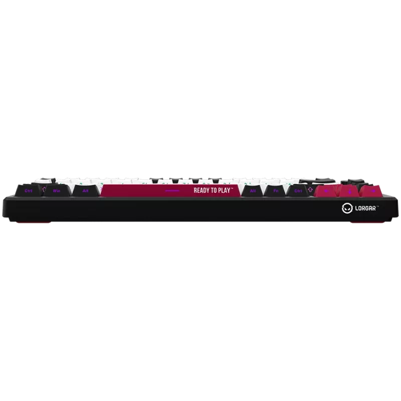 Mechanische Gaming-Tastatur LORGAR KBP7075W — kabellos, Schwarz, Red Switches, EN-Layout