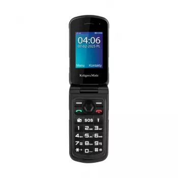 Flip-Phone Kruger & Matz Iron 5 Flip KM0466 — Dual-SIM, 2,4-Zoll-Display, IP68/IP69K, 1200 mAh