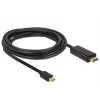 Video-Kabel-Adapter DeLOCK 83698 Mini DisplayPort auf HDMI 1m Schwarz