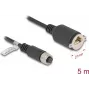 Netzwerkkabel DeLOCK M12 Kabel A-kodiert 8-polig Buchse auf RJ45 Buchse Cat.5e 5 m schwarz