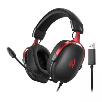 Kabellose Gaming-Kopfhörer QCY Heroad VN200 (schwarz-rot) — ohrumschließend, Mikrofon, Bluetooth