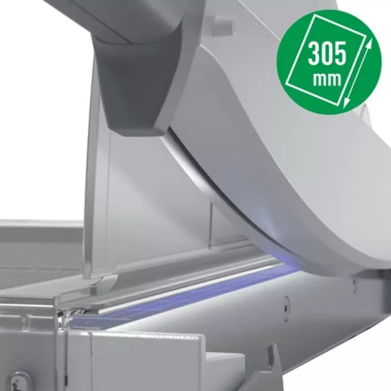 Leitz Precision Home Office Papierschneider A4, 10 Blatt, manuelle Klemmung, Edelstahl, A4, 80 g/m², Anthrazit