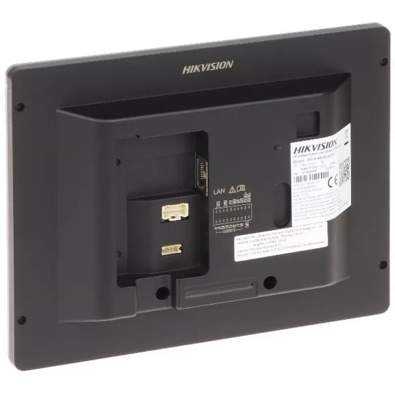 Video-Gegensprechanlage Hikvision DS-KH8350-TE1 7 Zoll IPS-Touchscreen, PoE, SIP, MicroSD-Steckplatz, 1024×600, Aluminiumgehäuse, Schwarz