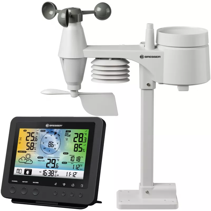 Bresser Optics 7002580 digitale Wetterstation Schwarz AC Wi-Fi