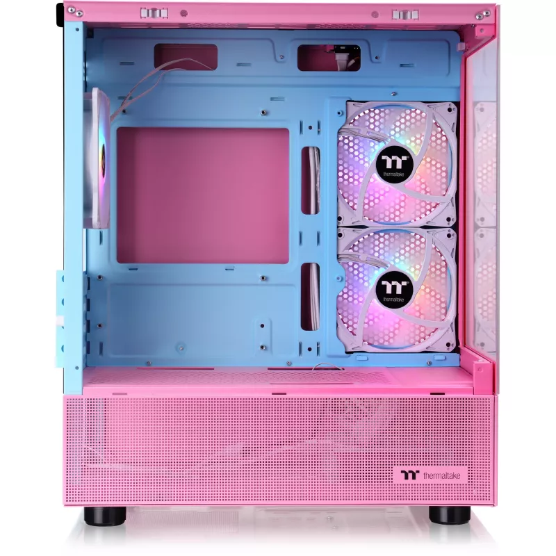 View 170 TG ARGB, Tower-Gehäuse pink, Tempered Glass x 2