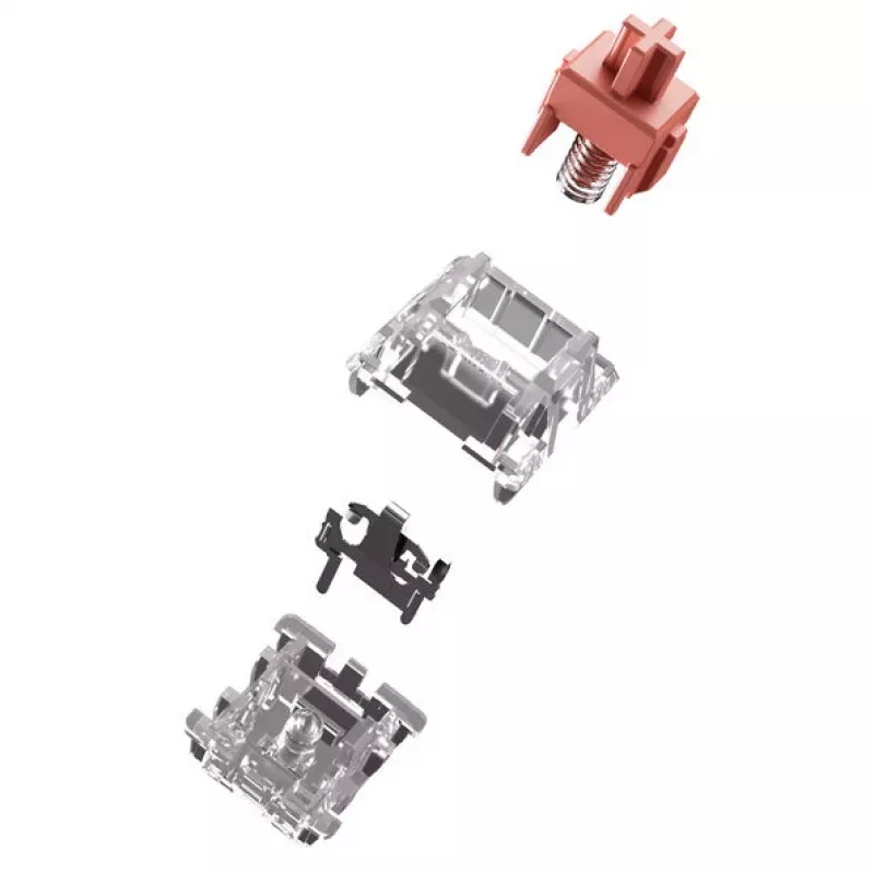 Mechanische Tastaturschalter GLORIOUS Fox Ultralight — 5‑Pin, Linear MX‑Stem, 30g, Geschmiert, 110 Stück