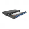 Glasfaser-Spleißbox DeLOCK 67003 Schwarz Metall 483x220x44mm