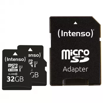 Flash-Speicher Intenso 32GB UHS-I microSDHC Doppelpack