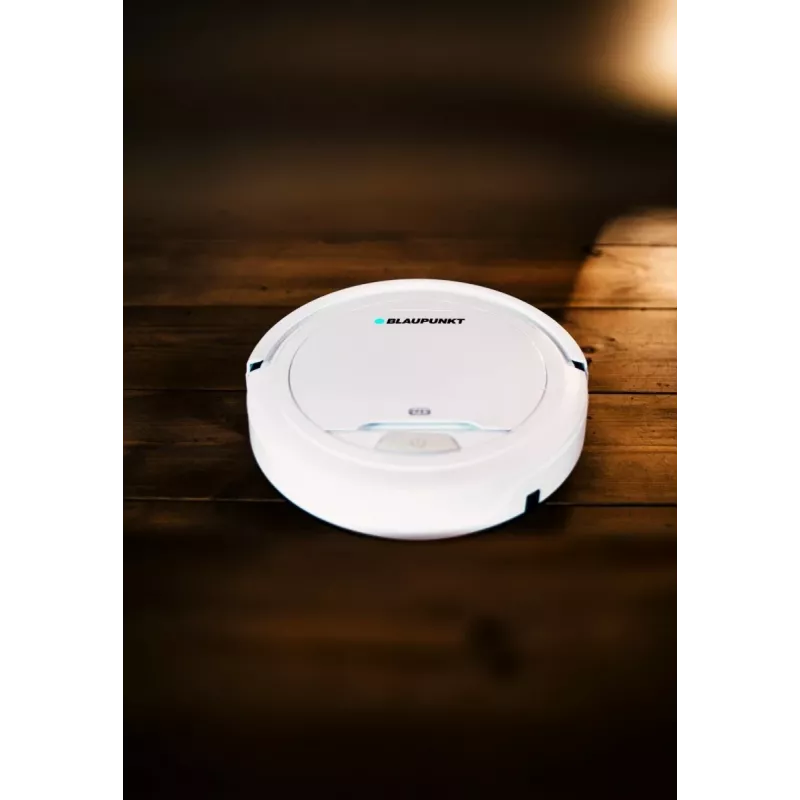 Roboterstaubsauger BLAUPUNKT RVC201 — rund, weiß, beutelloser 0,5-Liter-Staubbehälter, 55 Minuten Laufzeit