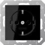 Steckdose Typ F JUNG A 1520 BF SW Schwarz