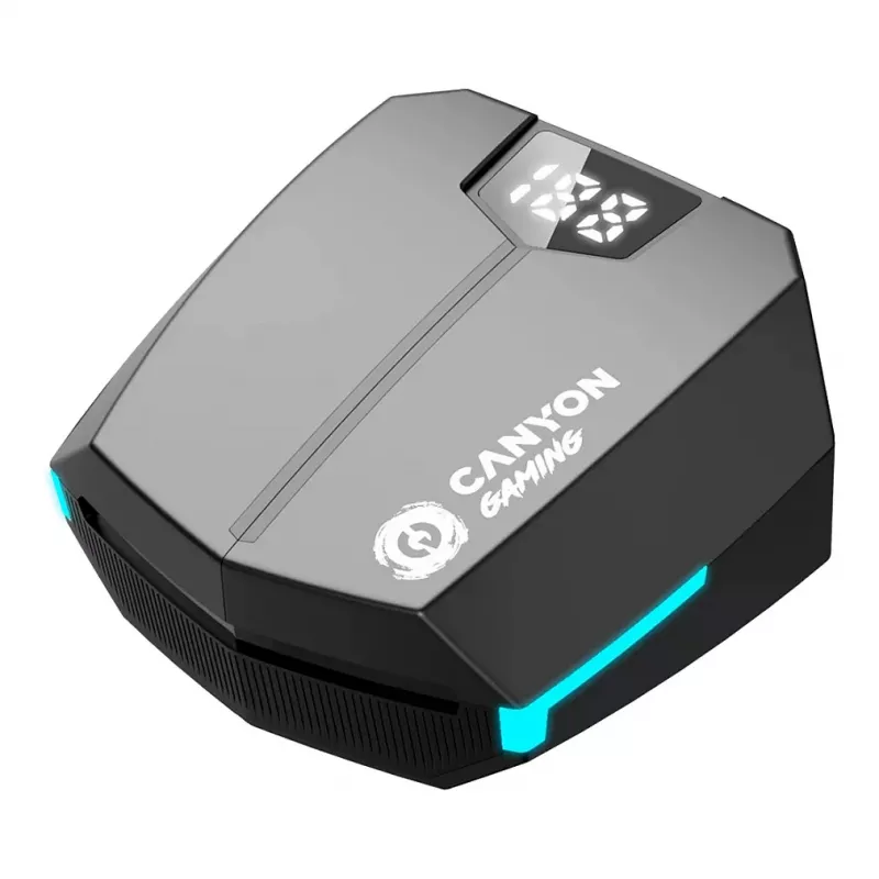 Canyon GTWS-2 Kopfhörer Kabellos Ear-Hook Gaming USB Type-C Bluetooth Lade-Dock Schwarz (CND-GTWS2B)