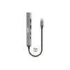 USB Hub Port Designs 900163 Type-C 5000 Mbit/s Silber