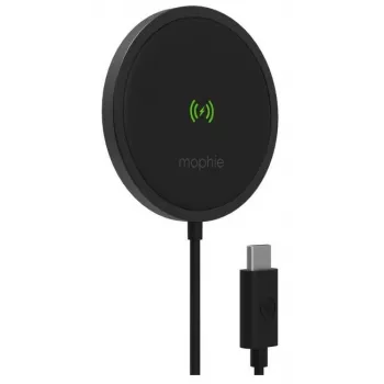 Kabelloses Ladepad mophie 15W Snap Plus Innenladegerät Smartphone Schwarz