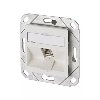 METZ CONNECT BTR C6A Modul 1 Port 270° UPk - Anschlussdose, Unterputz - RJ-45 - Reinweiß, RAL 9010 (130B12D11102-E)