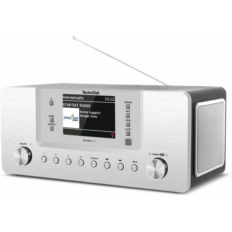 TechniSat DigitRadio 574 IR - Audiosystem - 2 x 5 Watt - Silber (0001/2951)